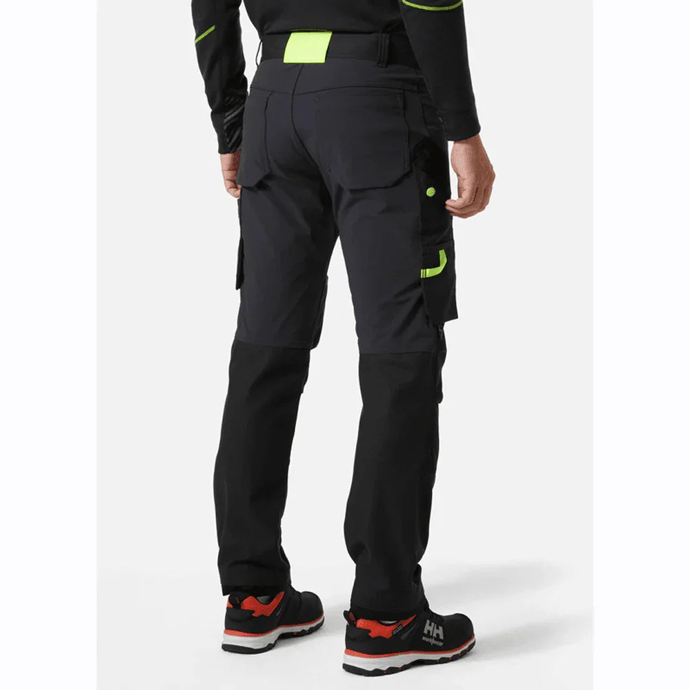 Helly Hansen 77407 Oxford 4X Stretch Work Pants Trousers Ebony / Black