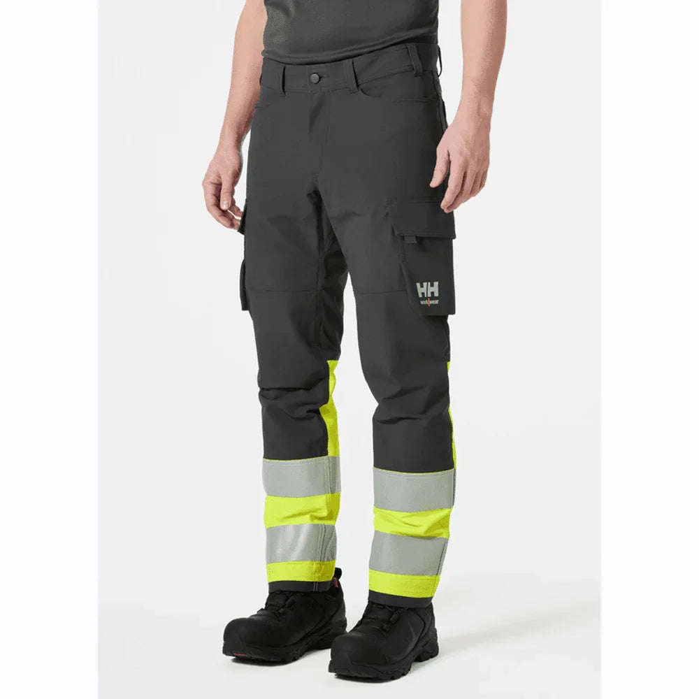 Helly Hansen 77433 Alna 4-Way Stretch Hi-Vis Cargo Pant Trouser