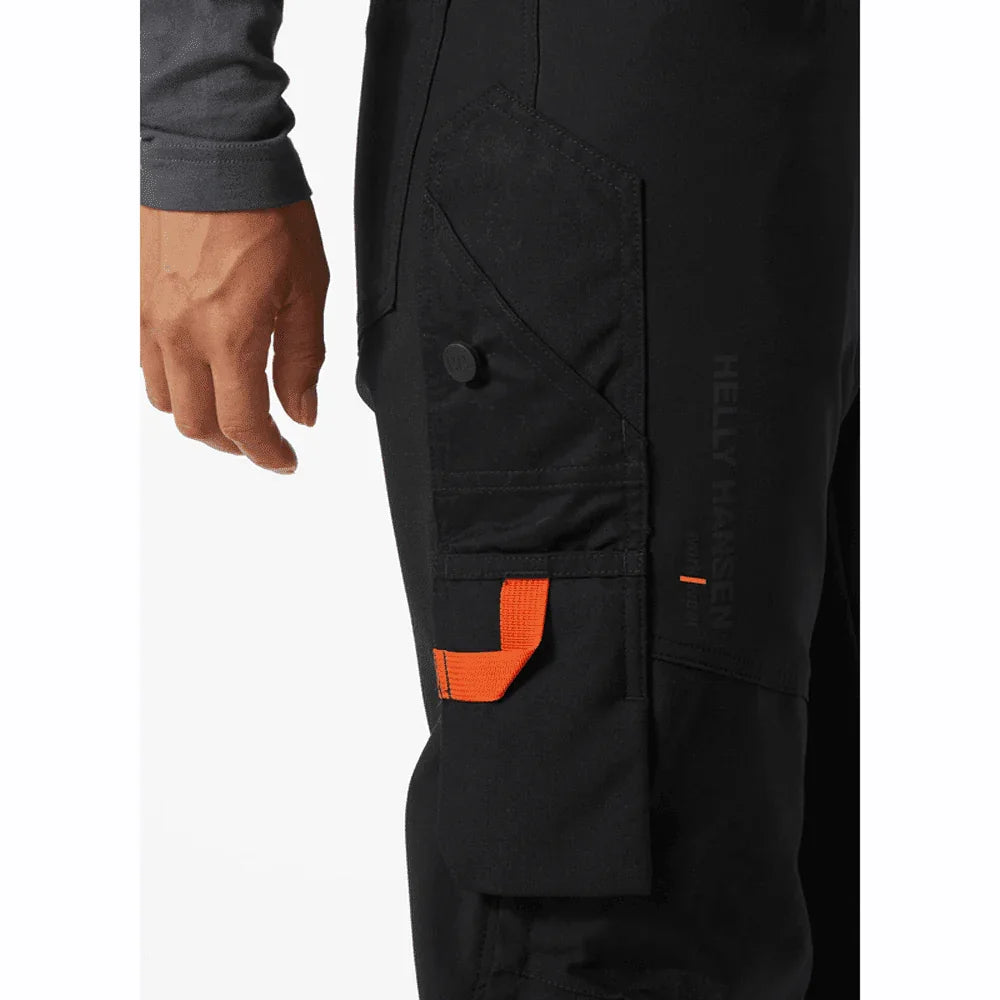 Helly Hansen 77592 Luna BRZ 4-Way Stretch Construction Pant Trousers Black, Waist 32" Leg 32"