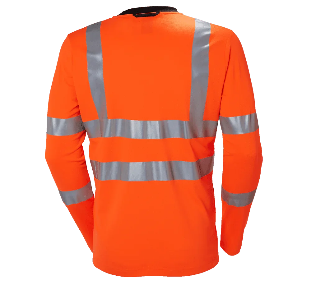 Helly Hansen 79093 Addvis Long Sleeve Stretch Hi-Vis T-Shirt Top