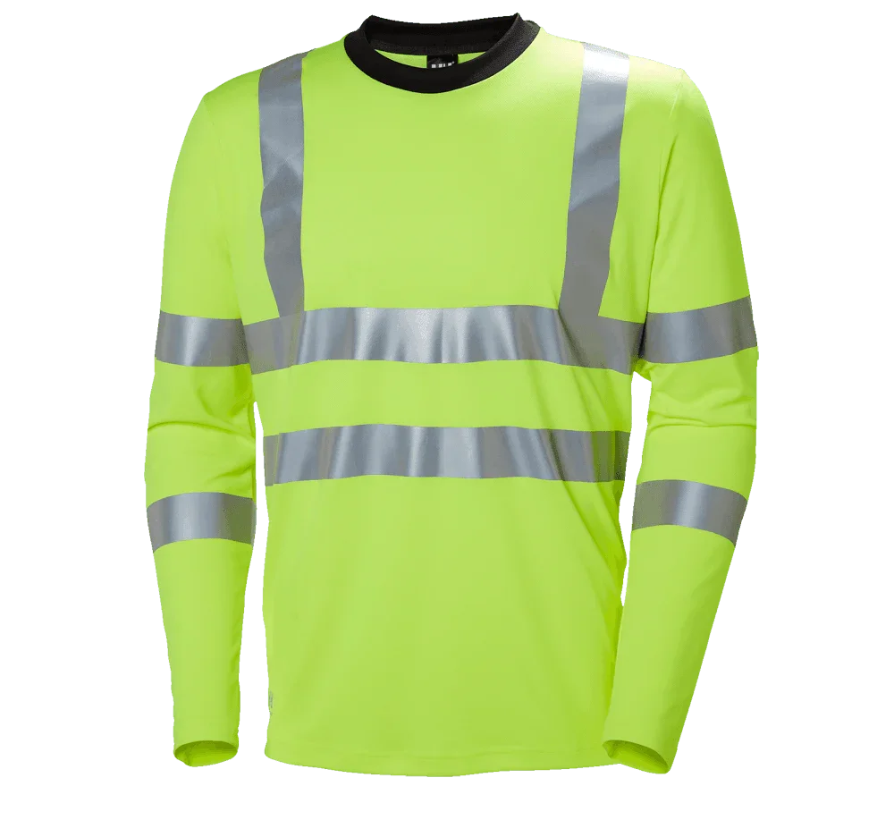 Helly Hansen 79093 Addvis Long Sleeve Stretch Hi-Vis T-Shirt Top