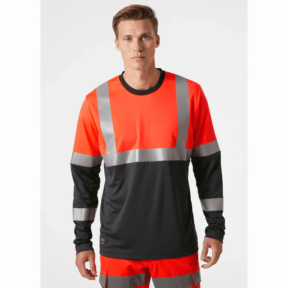 Helly Hansen 79255 Addvis Hi-Vis Longsleeve T-Shirt Top Class 1