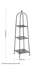 Black 3 Tier Shelf Unit