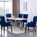 LUX Velvet Dining Chair (with armrests)