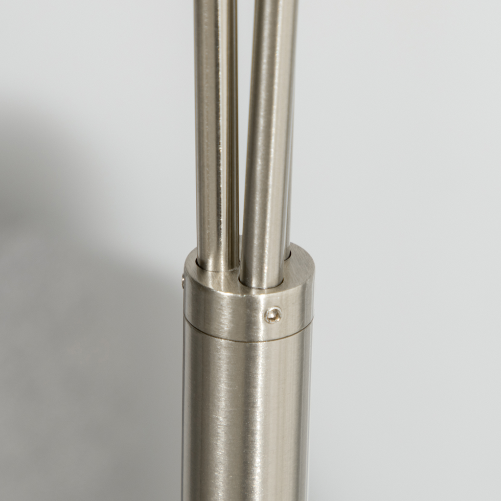 Modern Upright Floor Lamp with 3 Light, Steel Base for Living Room