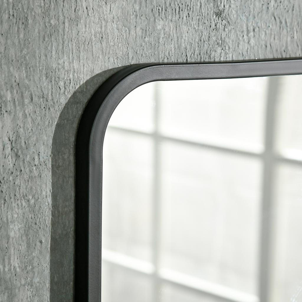 Rectangle Wall Mirror with Shelf 70 x 50 cm, for Living Room, Bedroom