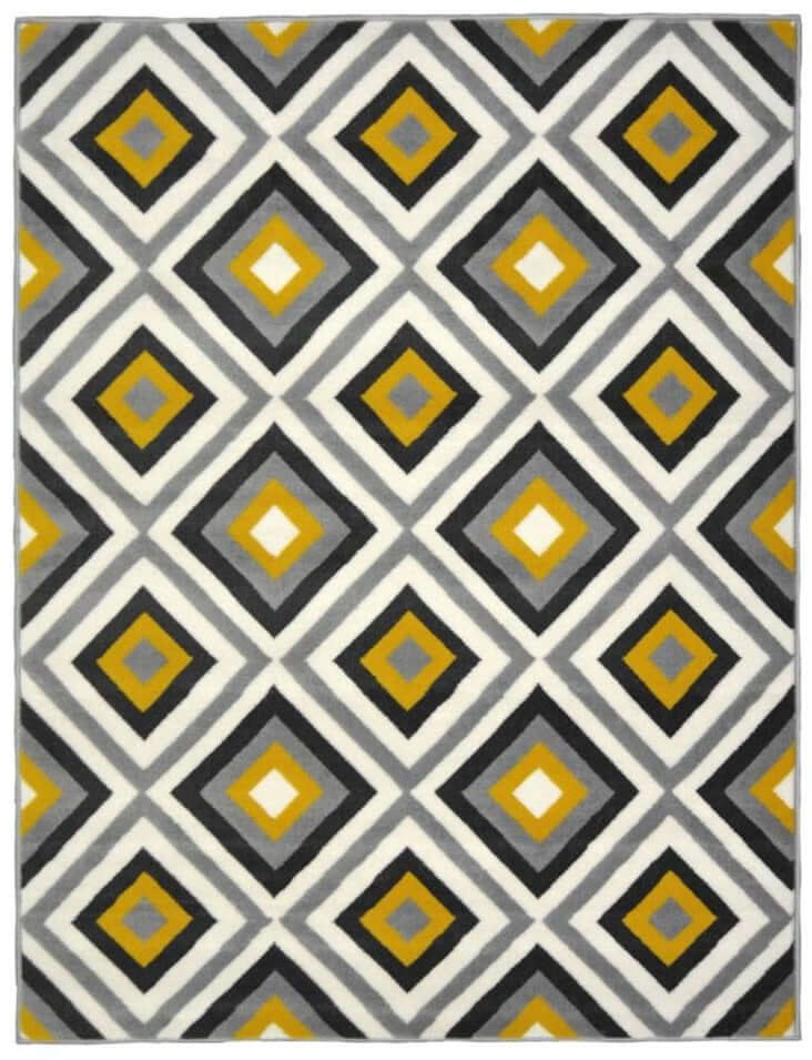 Maestro Geometric Yellow Rug 160X230 cm