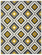 Maestro Geometric Yellow Rug 160X230 cm