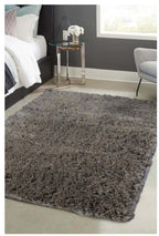 Soft Washable Grey Shaggy Rug 140X200 cm