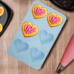 Pastel Blue Heart Shape Cake Mould