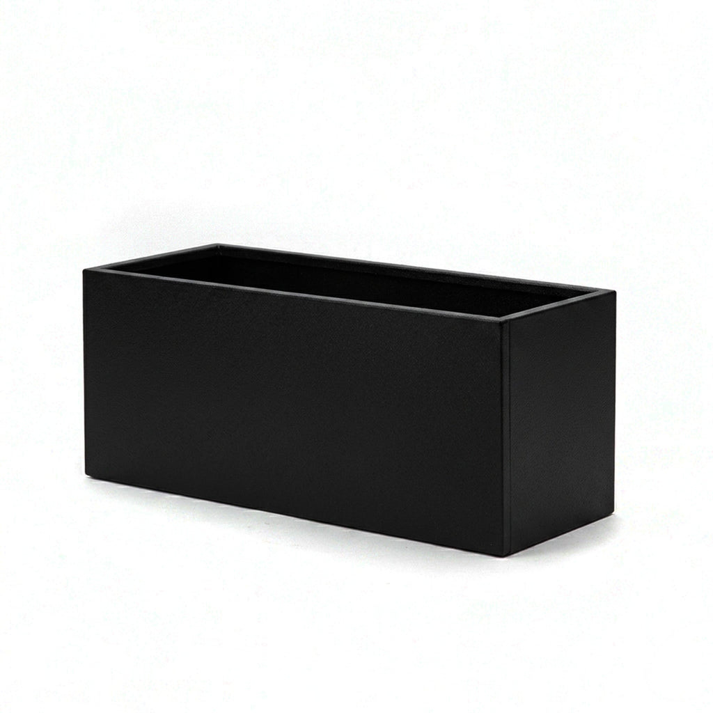 Galvanised Steel Black Trough Metal Planter - 80cm x 30cm