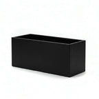 Galvanised Steel Black Trough Metal Planter - 80cm x 30cm