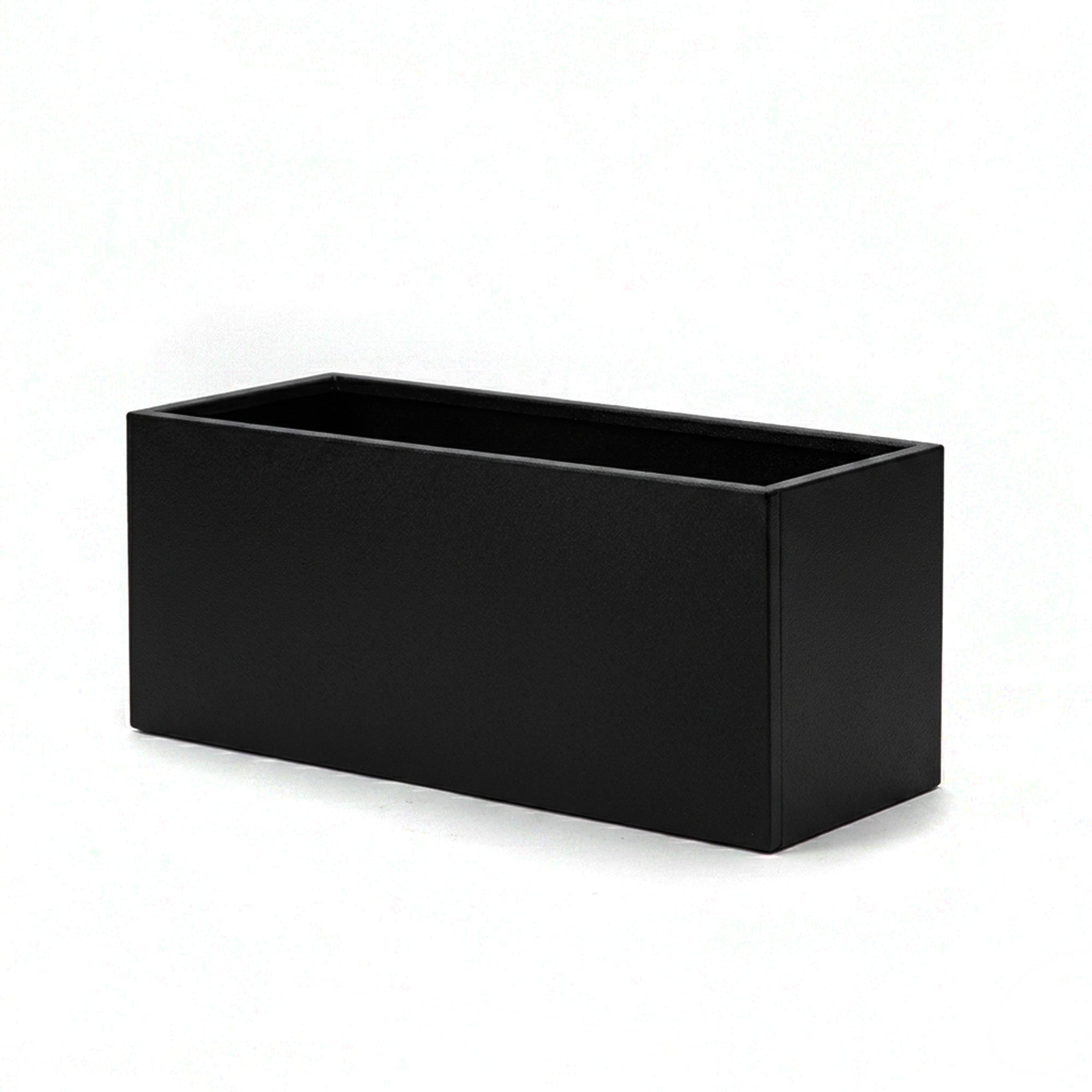 Galvanised Steel Black Trough Metal Planter - 80cm x 30cm