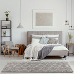 Moroccan Grey Shaggy Rug
