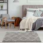 Moroccan Grey Shaggy Rug