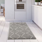 Moroccan Grey Shaggy Rug