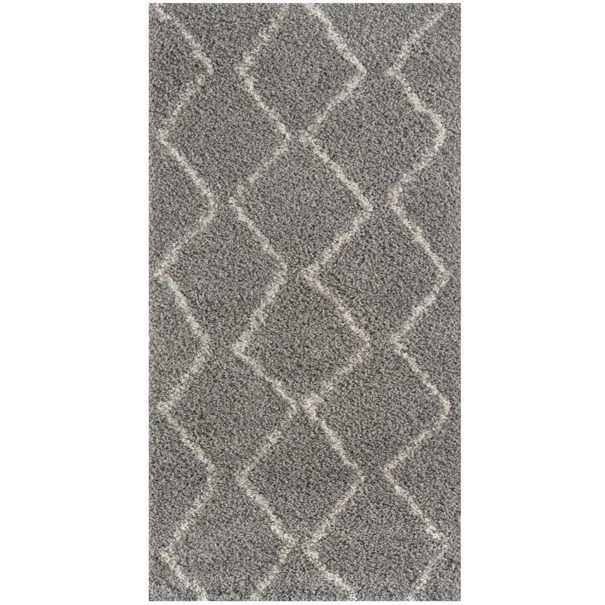 Moroccan Grey Shaggy Rug 80X150 cm