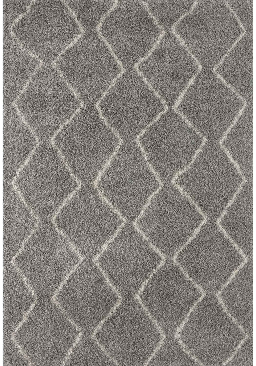 Moroccan Grey Shaggy Rug 240X340 cm