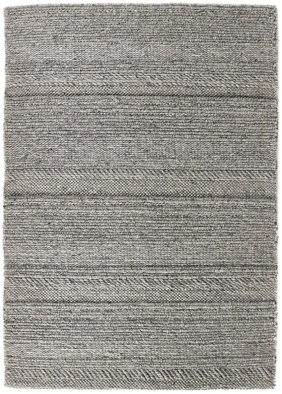 Chunky Natural/Grey Knitted Rug 160X230 cm