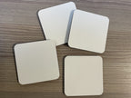 Pack of 50 Square Coasters Cork Backed MDF Blank Sublimation 9cm