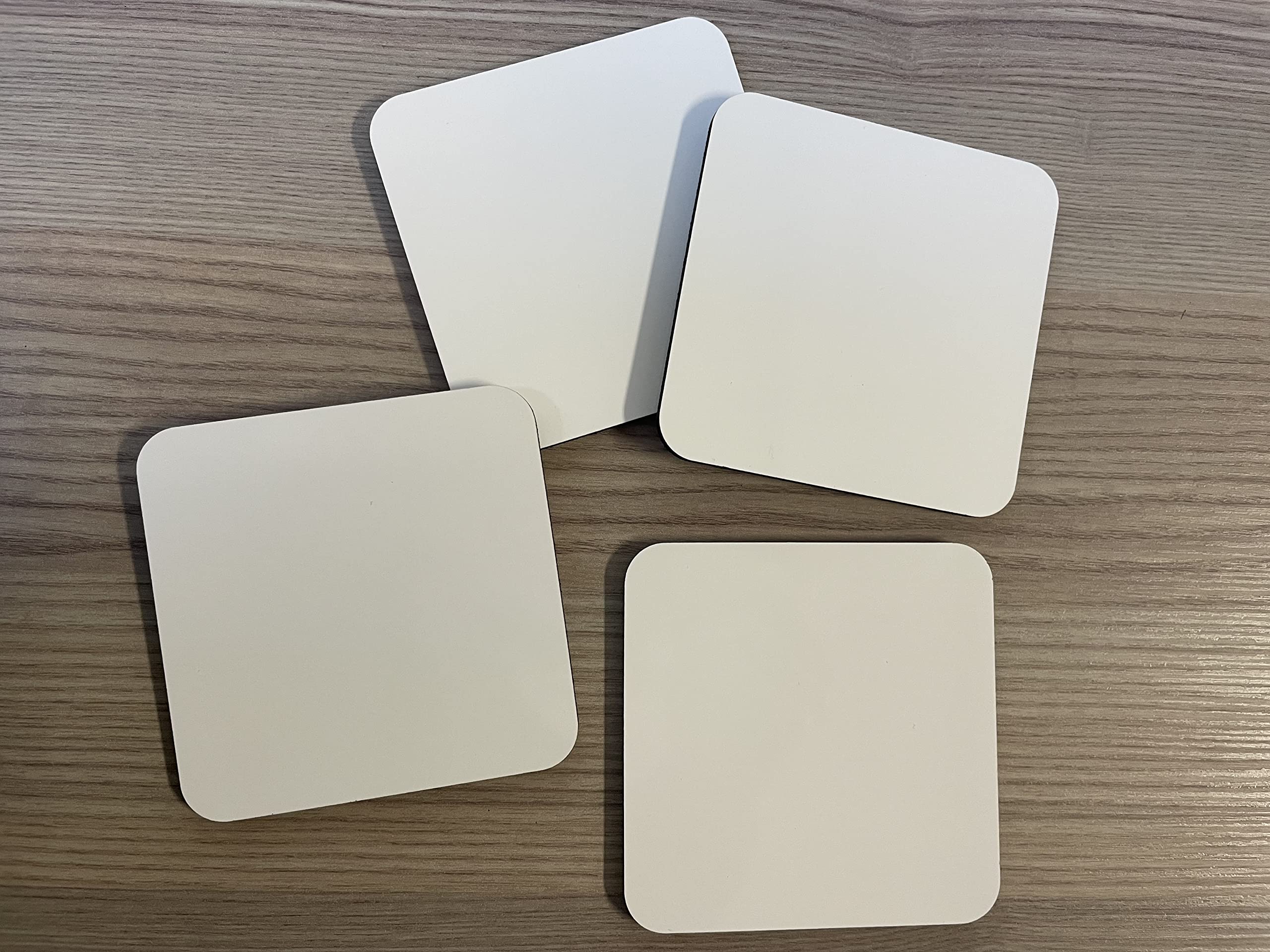 Pack of 50 Square Coasters Cork Backed MDF Blank Sublimation 9cm