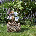 Magical Fairy Water Fountain Ornament Feature Liliana Fairy