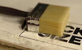 Shed and Fence Flat Paint Brush - Garden Wall Paint Decking Brush with Timber Wood Block