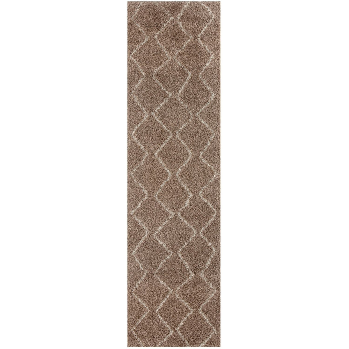 Moroccan Beige Shaggy Rug 80X300 cm