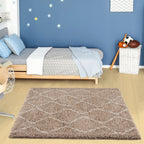 Moroccan Beige Shaggy Rug