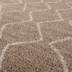 Moroccan Beige Shaggy Rug