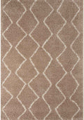 Moroccan Beige Shaggy Rug 240X340 cm