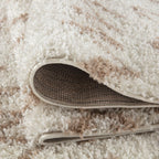 Moroccan Ivory Beige Shaggy Rug