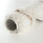 Moroccan Ivory Beige Shaggy Rug