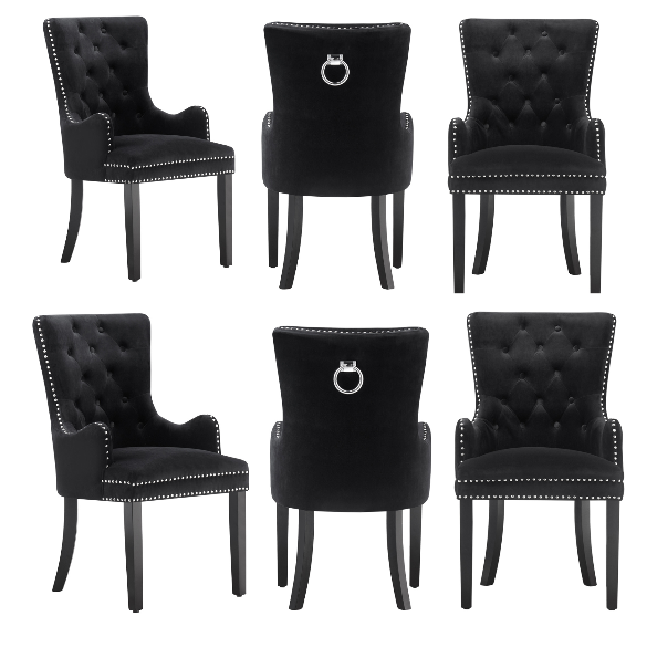 LUX Velvet Dining Chair (with armrests)