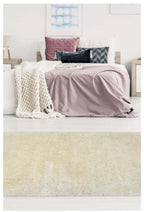 Soft Washable Ivory Shaggy Rug