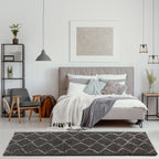 Moroccan Dark Grey Shaggy Rug