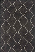 Moroccan Dark Grey Shaggy Rug 240X340 cm