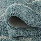 Moroccan Duck Egg Blue Shaggy Rug