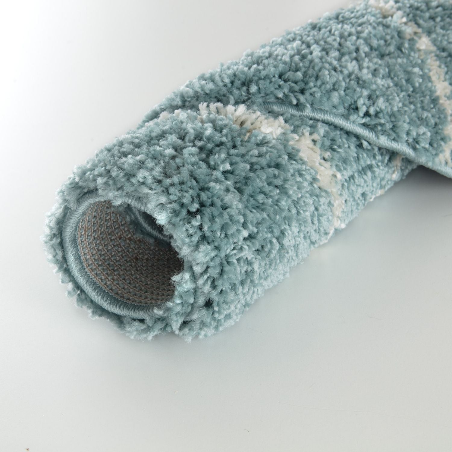 Moroccan Duck Egg Blue Shaggy Rug
