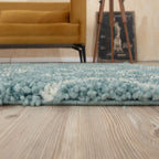 Moroccan Duck Egg Blue Shaggy Rug