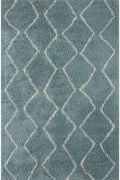 Moroccan Duck Egg Blue Shaggy Rug 240X340 cm