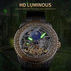 Carved Tourbillon Mechanical Watch