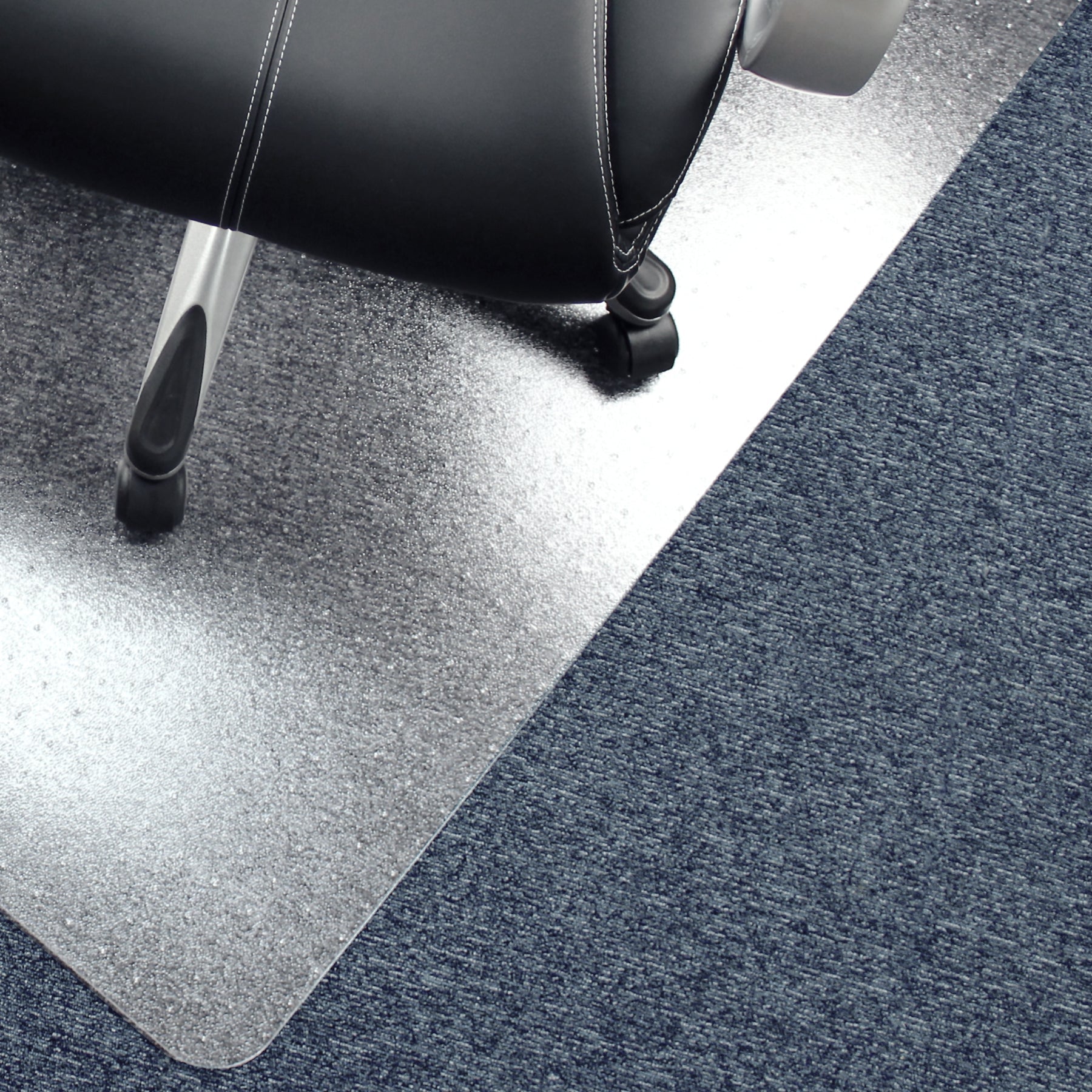 Vinyl Rectangular Chair Mat for Carpets up to 6mm - 116 x 150cm