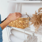 Set of 3 Natural Water Hyacinth Storage Baskets
