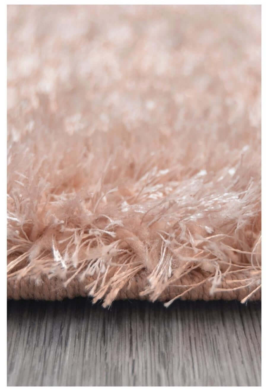Shimmer Pink Supersoft Shaggy Rug