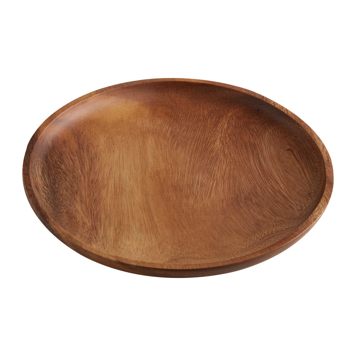 Round Acacia Wood Plate