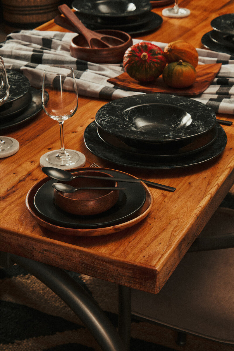 Round Acacia Wood Plate