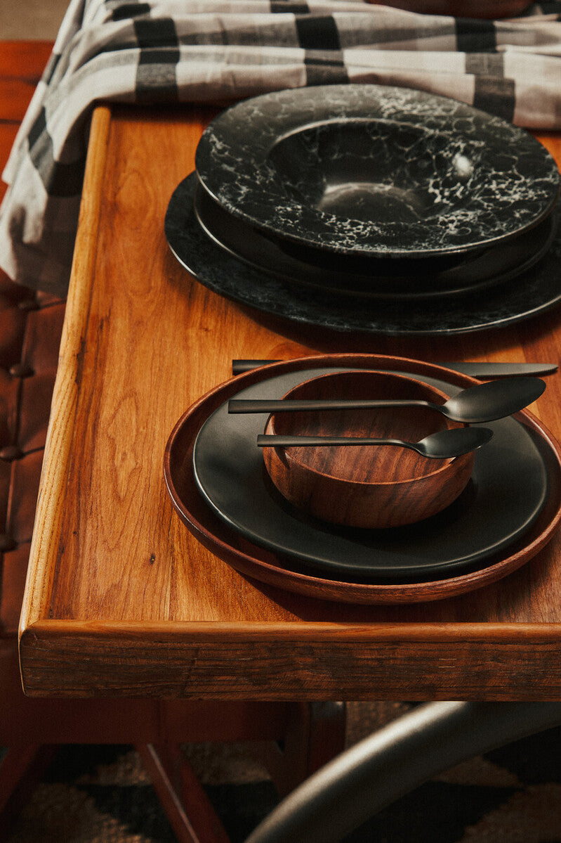 Round Acacia Wood Plate
