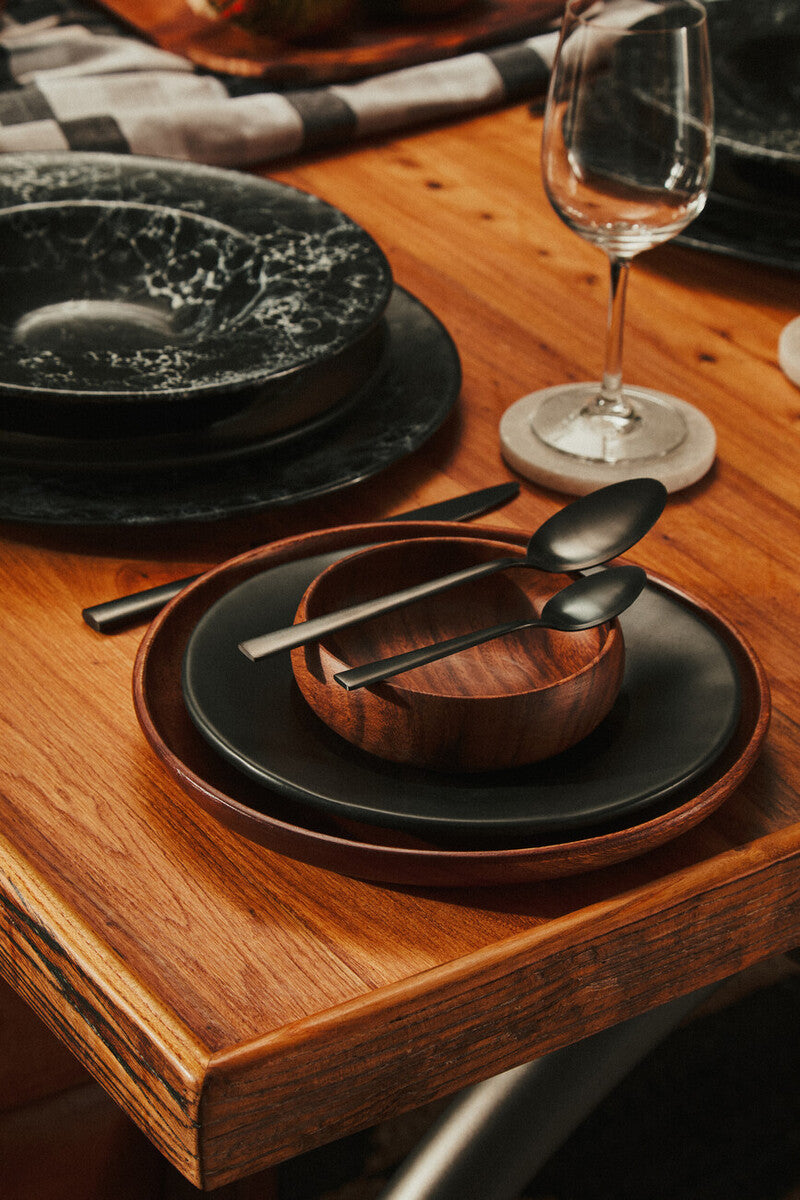 Round Acacia Wood Plate