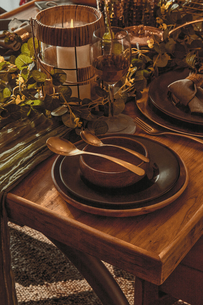 Round Acacia Wood Plate